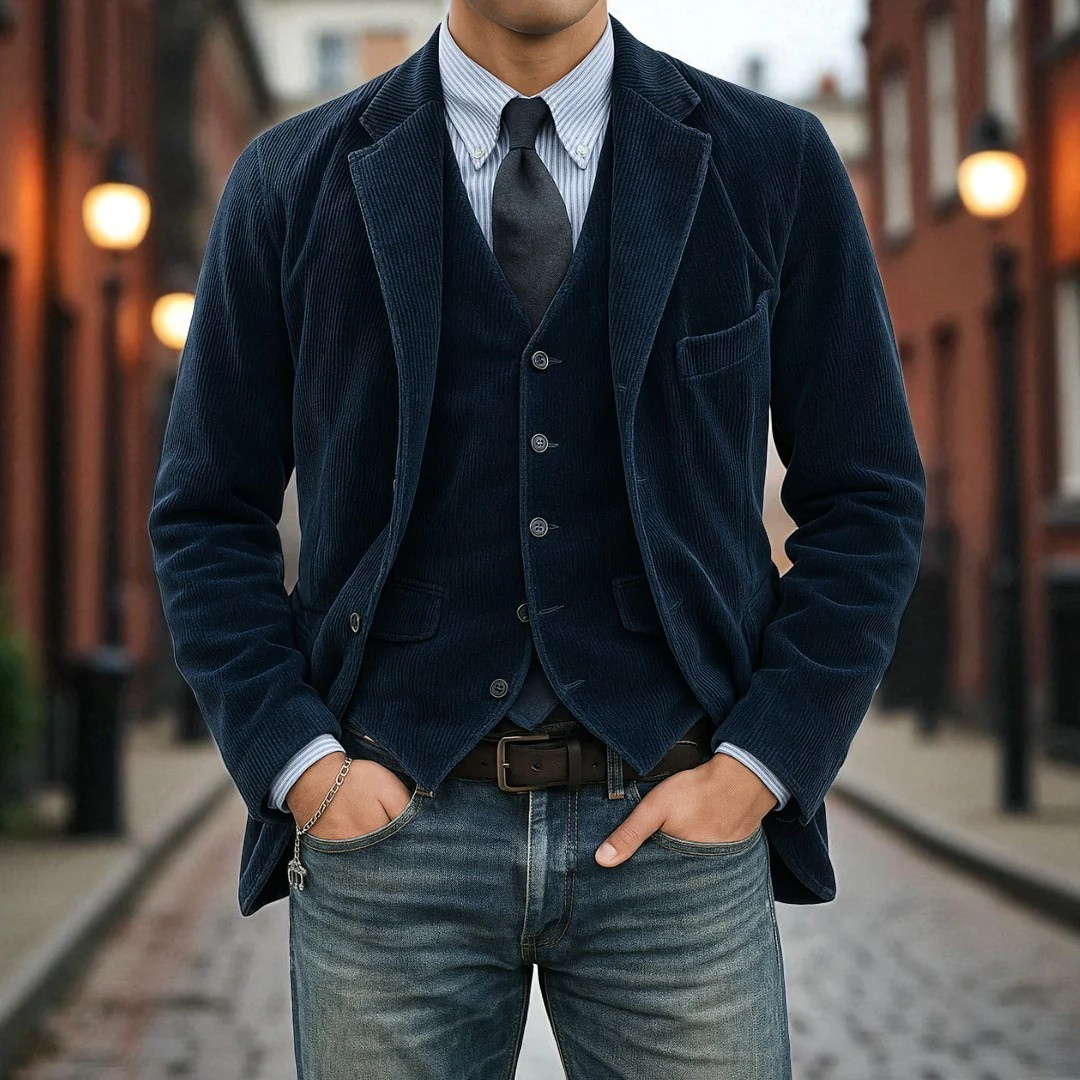 Tommy™ | 2-teiliges Set: Blazer & Weste