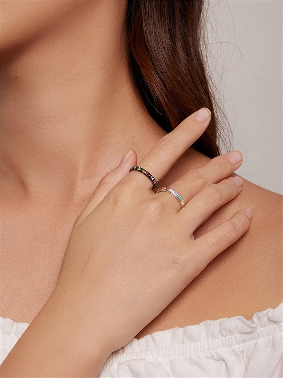 Ilduara™ | Silberring mit Fingerabdruck