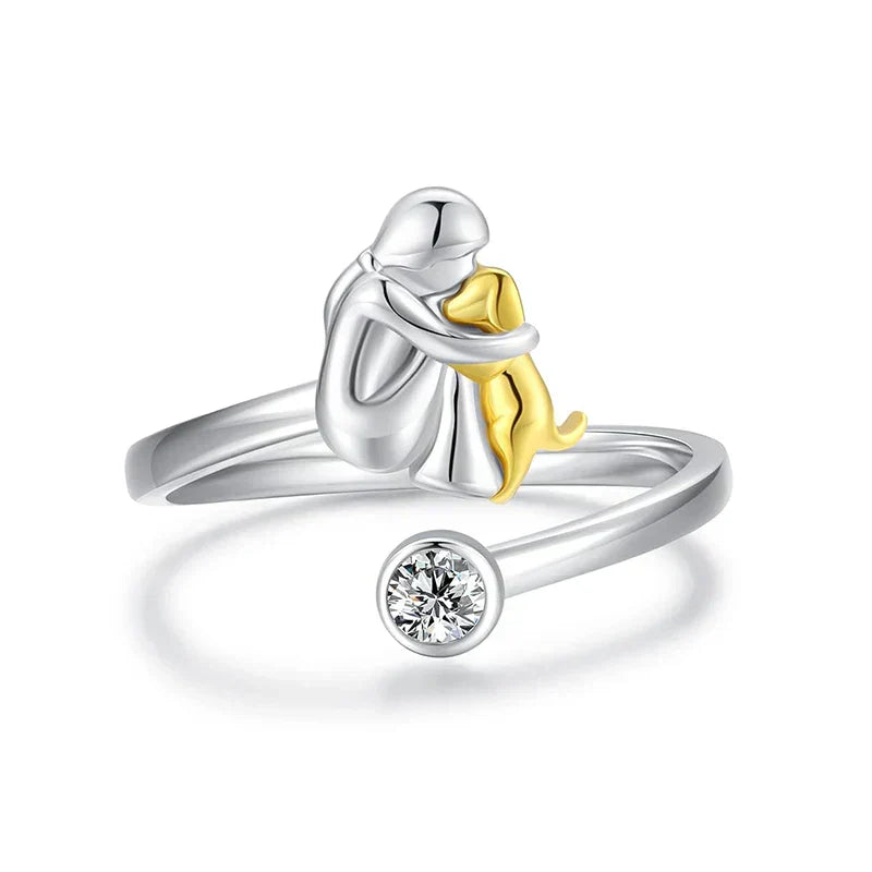 Rose™ | Ring mit Hunde-Icon