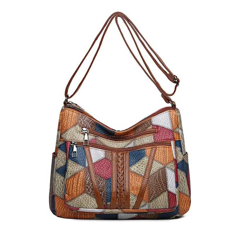 Zoua | Mosaik-Lederhandtasche