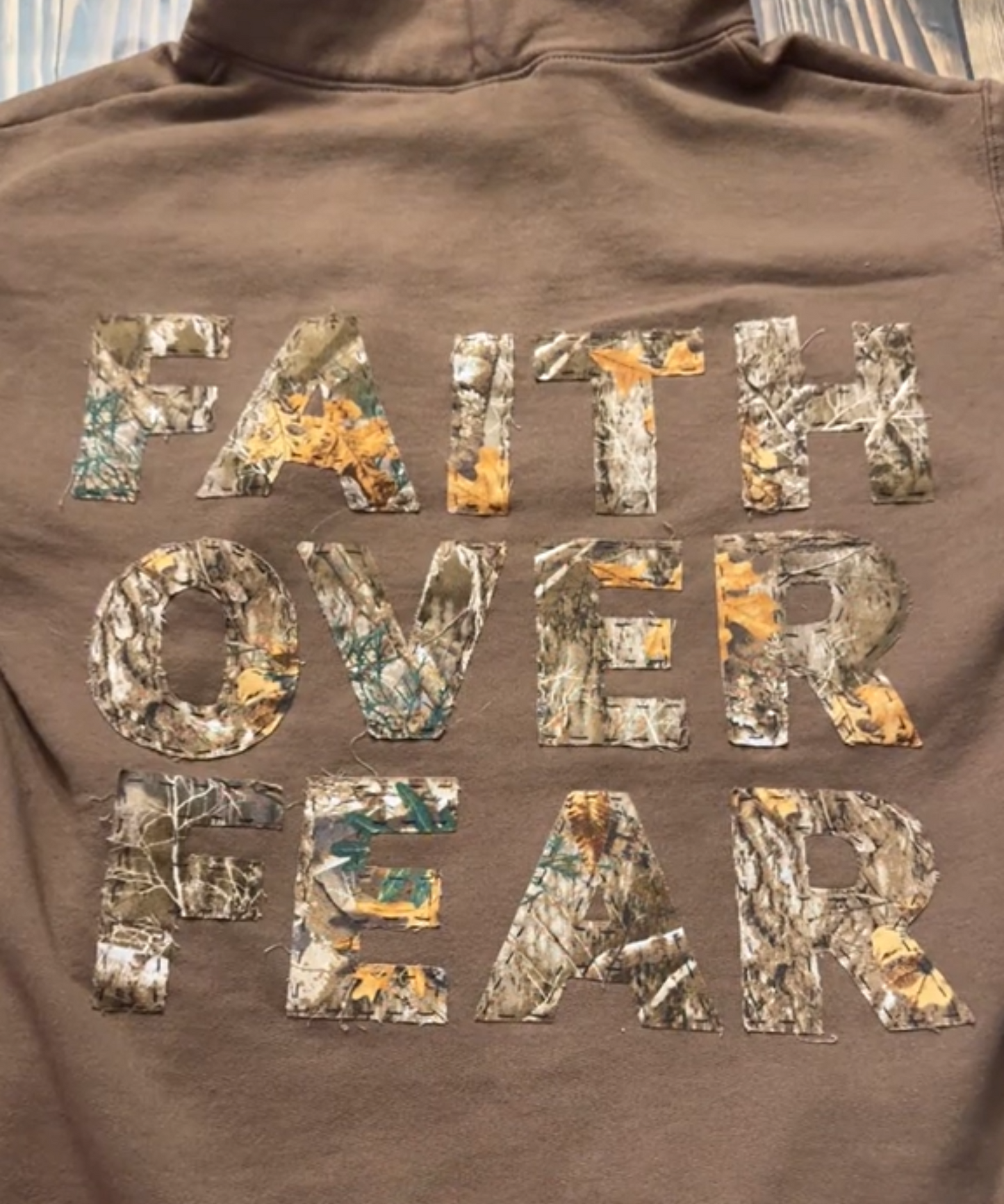 Glaube über Angst Hoodie