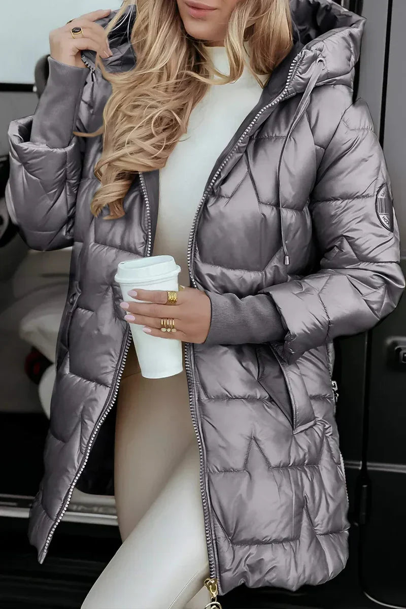 Kate™ | Eleganter Wintermantel mit Kapuze