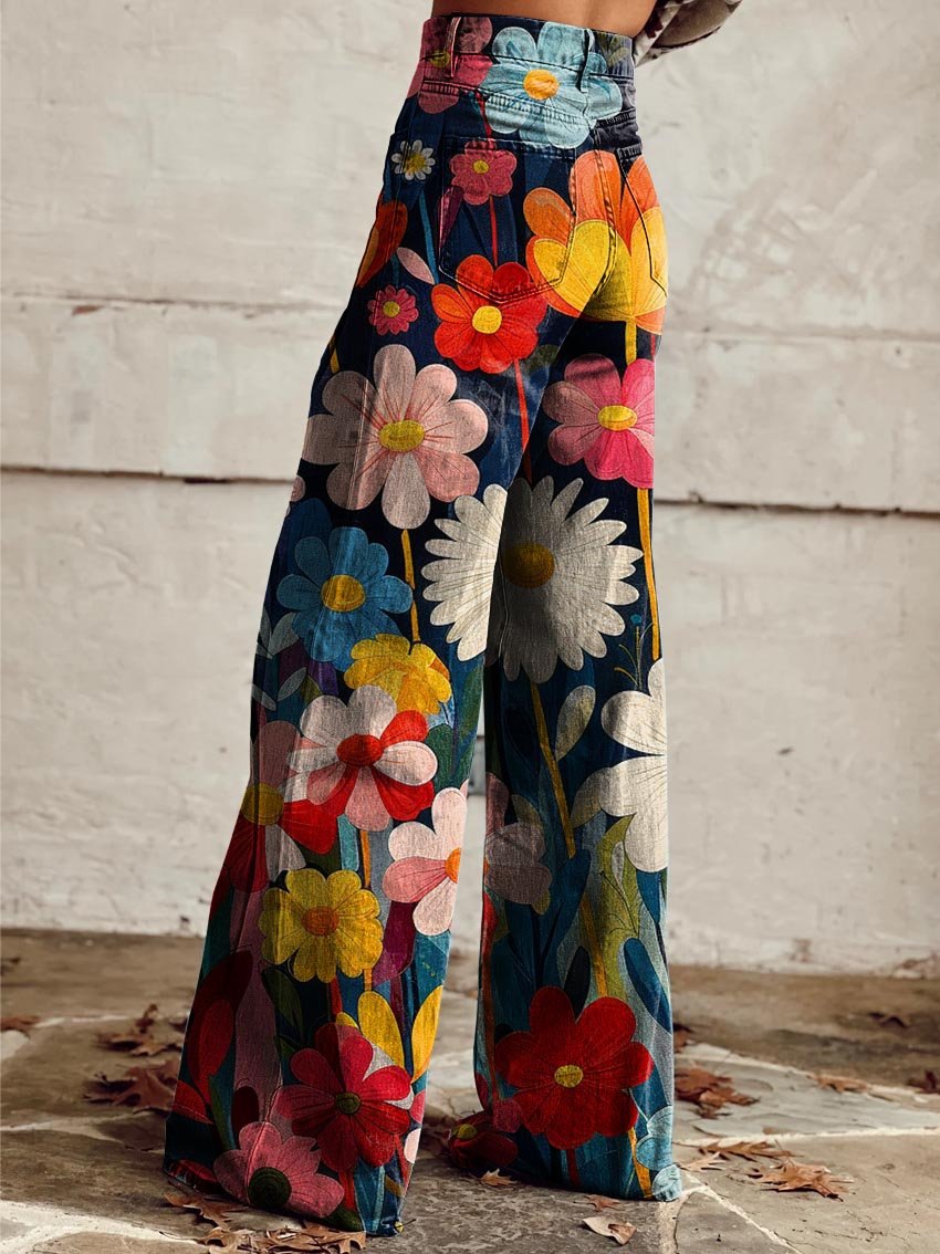JACQUELINE | Pantalon élégant et moderne à motif floral