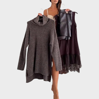 Nora | Oversize-Strickkleid