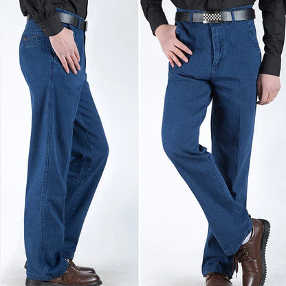 👖Herrenjeans mit hoher Taille und geradem Schnitt