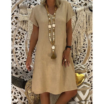 🌿100% Linen Summer Classic Dress