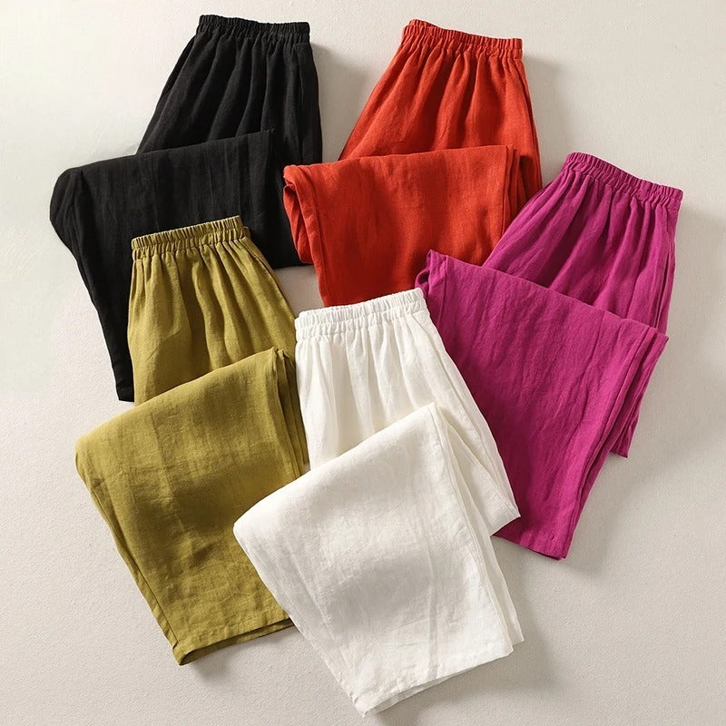 Lina Linen Pants | Airy, Natural and Stylish