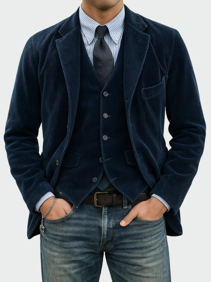 Tommy™ | 2-teiliges Set: Blazer & Weste