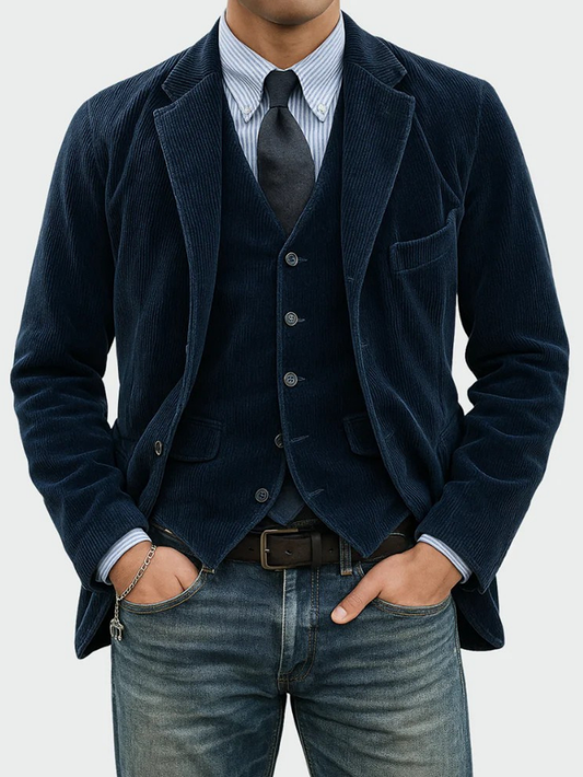 Tommy™ | 2-teiliges Set: Blazer & Weste