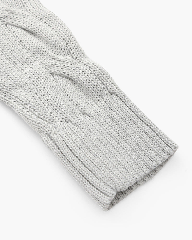 Windsor-Pullover mit halbem Reißverschluss