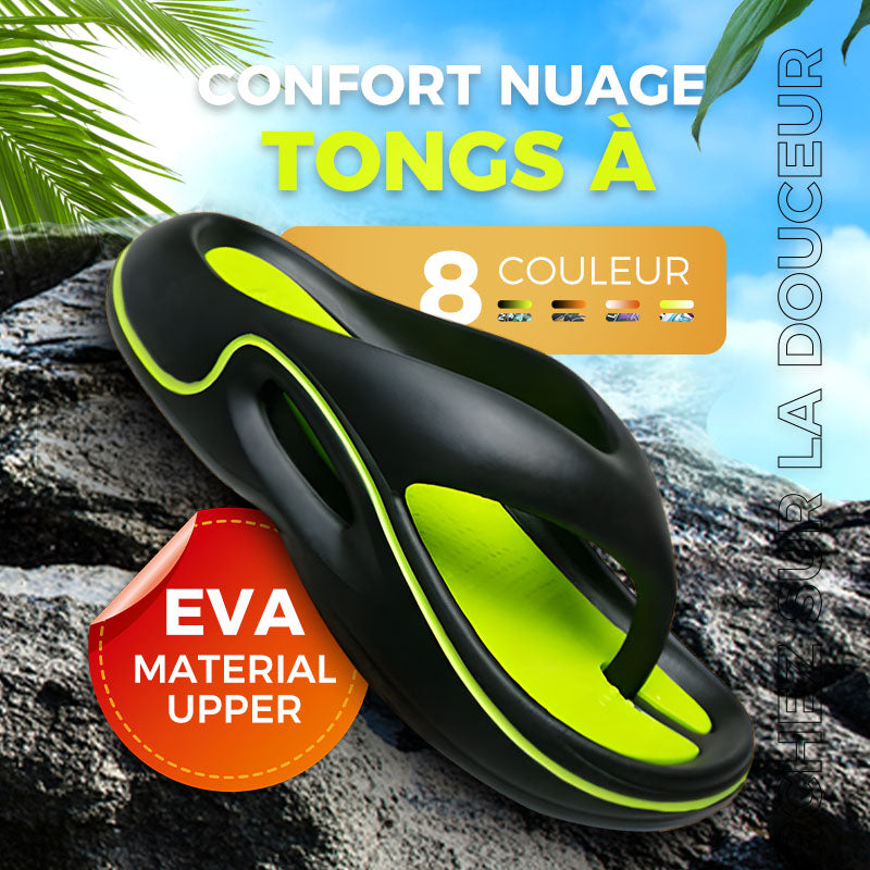 Bequeme Sommer-Flip-Flops mit dicker Sohle 