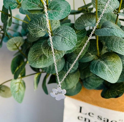 Aldonza™ | Elegant Silver Footprint Necklace