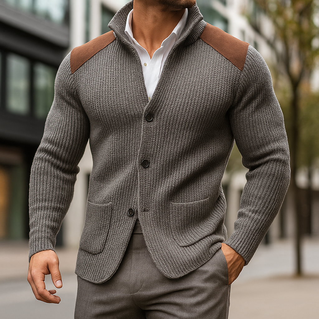 Andreas | Textured Knit Blazer for Men