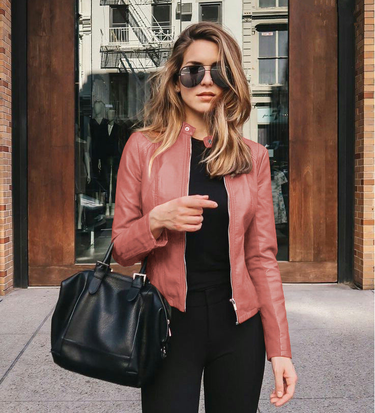 Elena | Wildlederimitat-Jacke mit doppelreihiger Knopfleiste