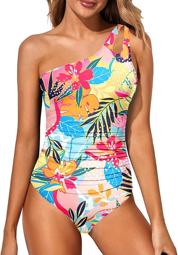 Grace One-Shoulder Sculpt Swimsuit