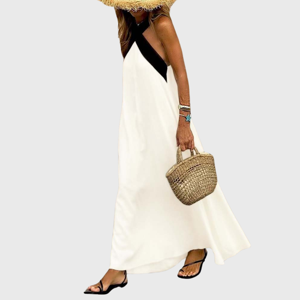 Damen Sommerkleid mit Kreuzausschnitt 