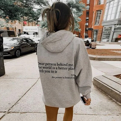 Dear Person Behind Me - Oversized Hoodie