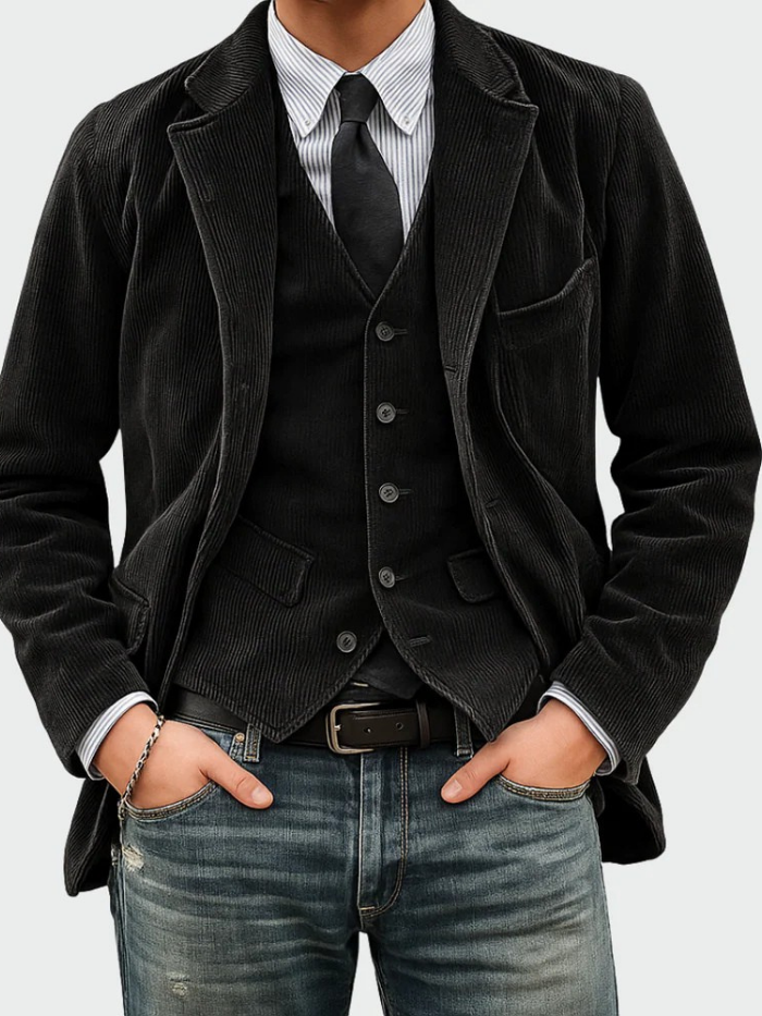 Tommy™ | 2-teiliges Set: Blazer & Weste