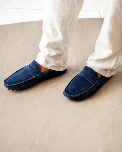 Wildleder-Fahrer-Loafer