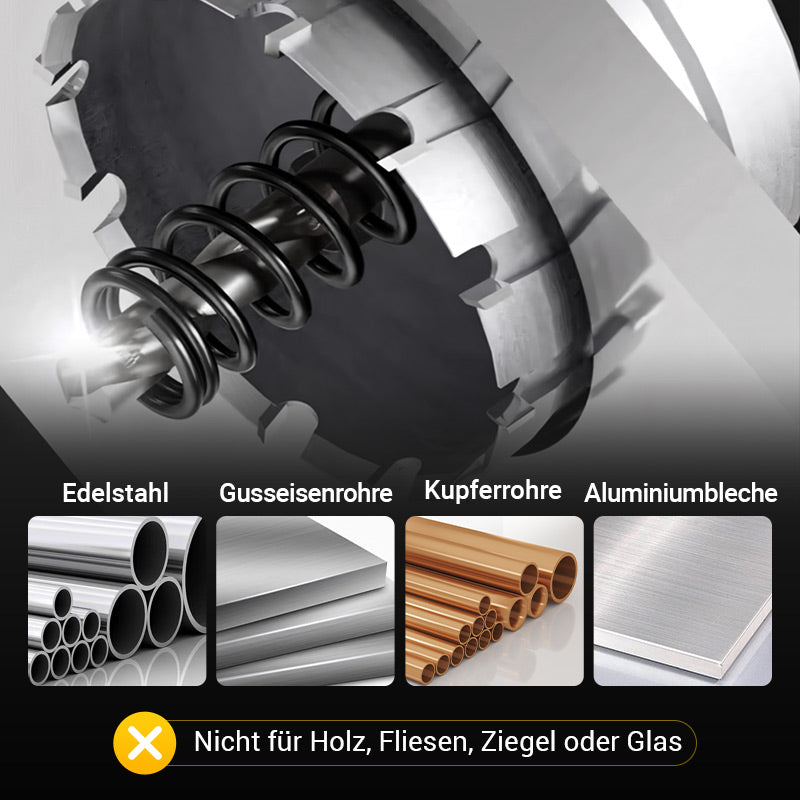 ⚙️ Hartmetall-Lochschneider für Metall 