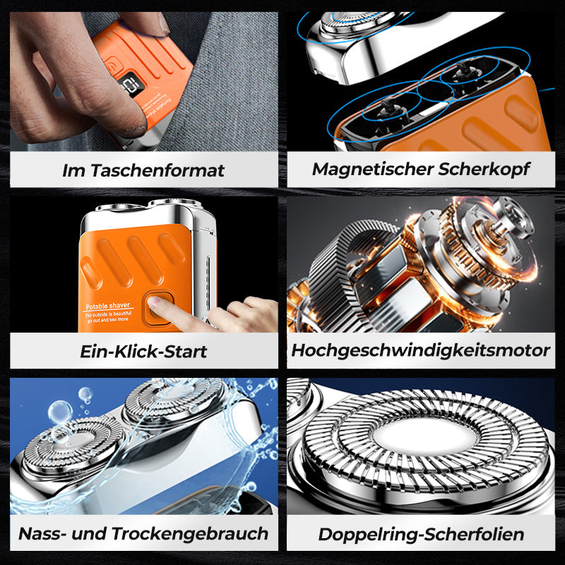 🖤2025 Neues Design 50 % Rabatt🖤Mini-Elektrorasierer für Männer 