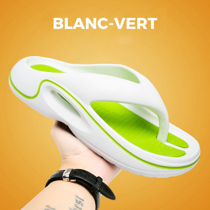 Bequeme Sommer-Flip-Flops mit dicker Sohle 