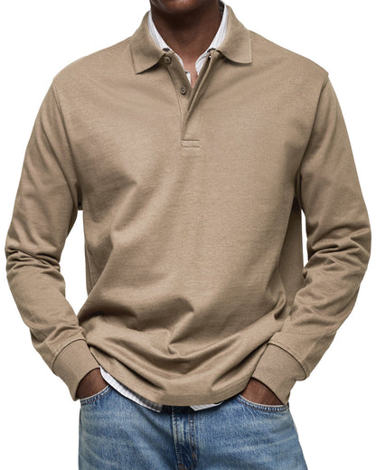 ZOUA | LUXURIÖSES LANGÄRMELIGES POLOSHIRT