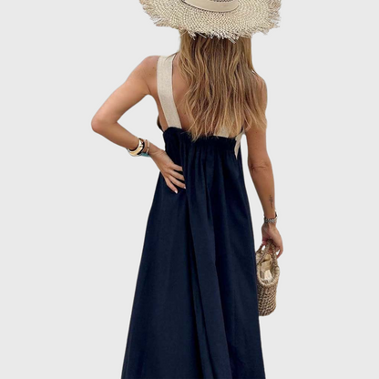 Damen Sommerkleid mit Kreuzausschnitt 