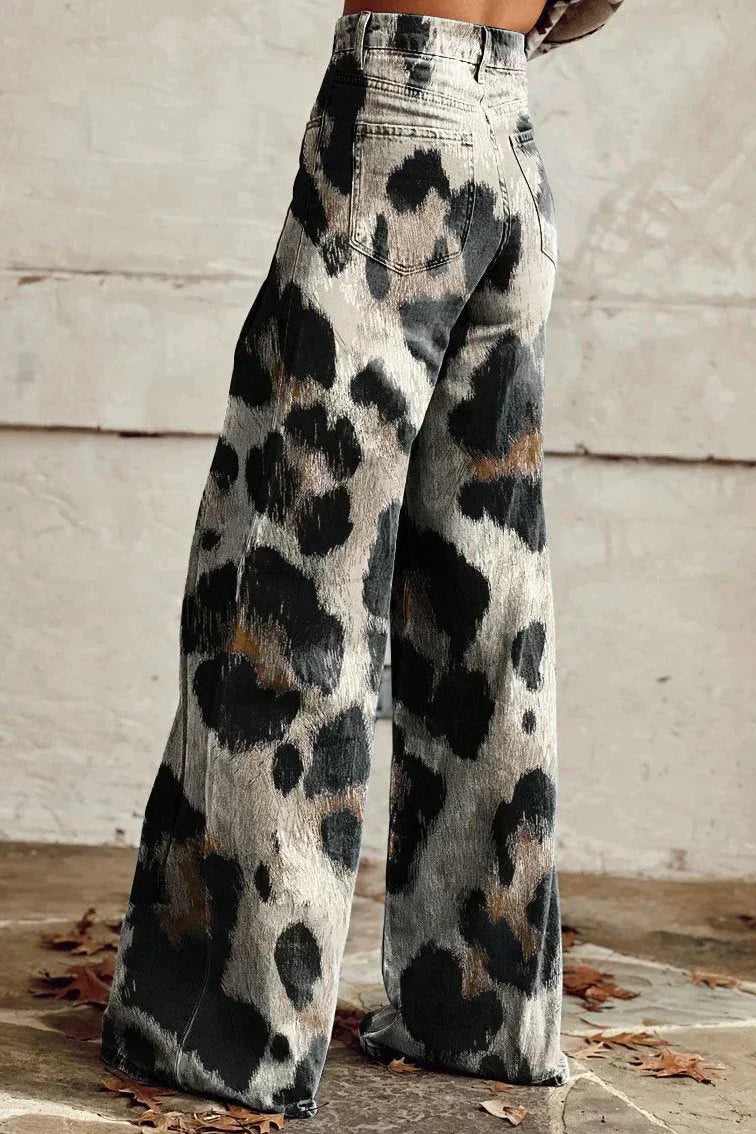 CHLOÉ | Vintage Boho Trousers in Elegant Pattern