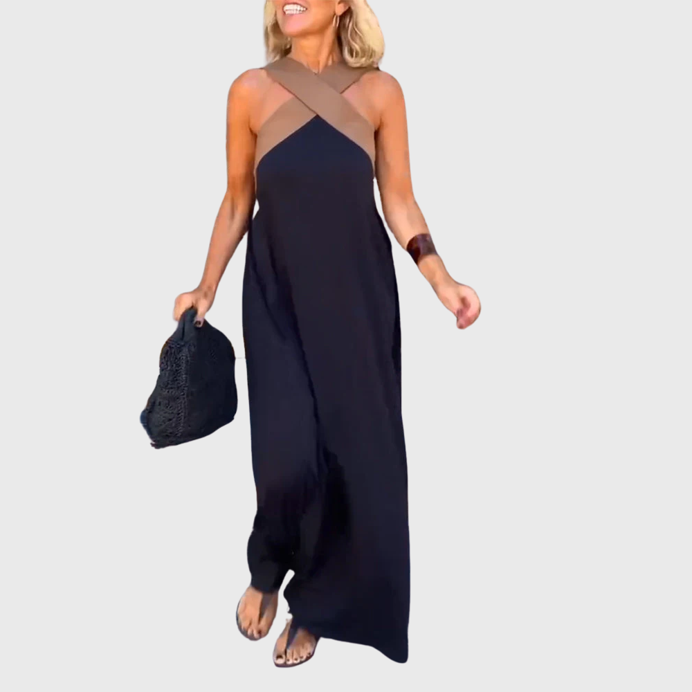 Damen Sommerkleid mit Kreuzausschnitt 
