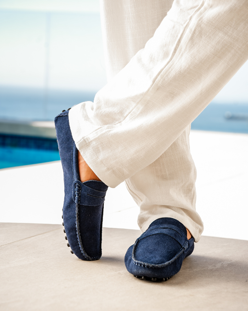 Wildleder-Fahrer-Loafer