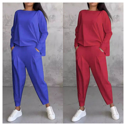 LIANNE | Zweiteiliges Set mit langärmligem Oberteil und locker sitzender Hose