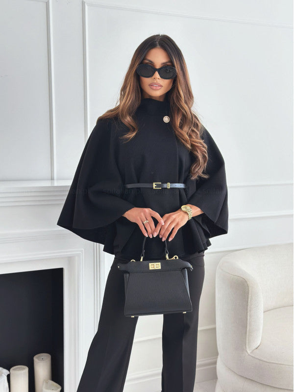 LIA - Chic Butterfly Jacket with Belt
