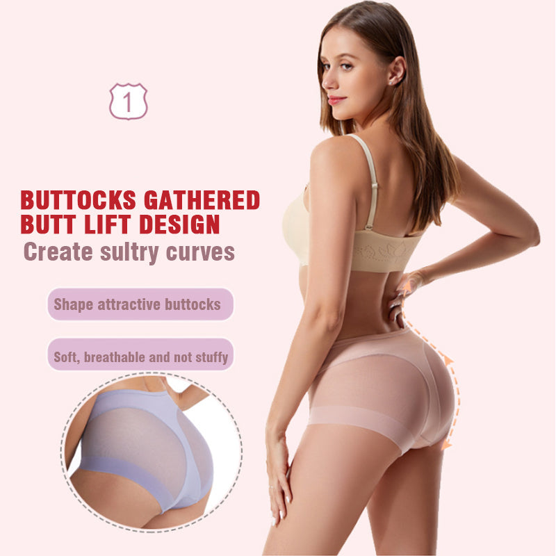 💞Nahtloses Shaping-Höschen aus Eisseide mit hoher Taille👙