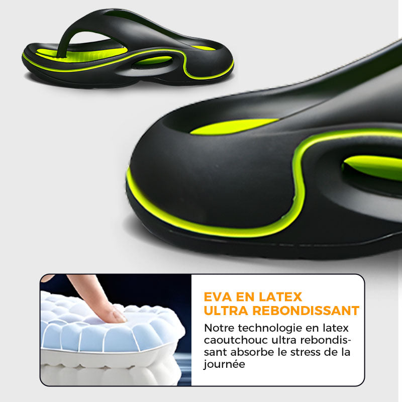 Bequeme Sommer-Flip-Flops mit dicker Sohle 
