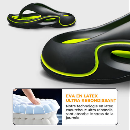Bequeme Sommer-Flip-Flops mit dicker Sohle 