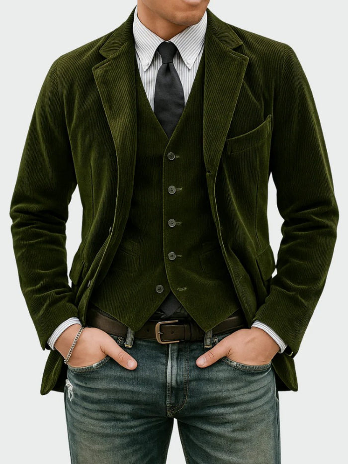 Tommy™ | 2-teiliges Set: Blazer & Weste