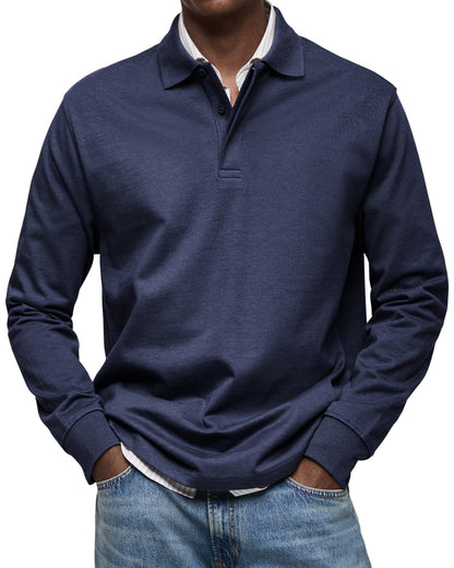 ZOUA | LUXURIÖSES LANGÄRMELIGES POLOSHIRT