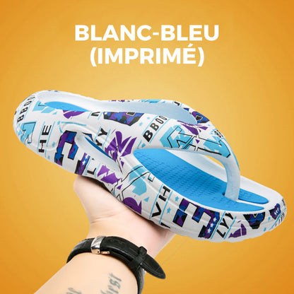 Bequeme Sommer-Flip-Flops mit dicker Sohle 