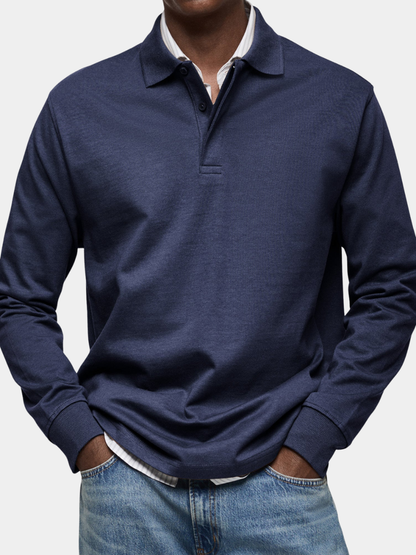 ZOUA | LUXURIÖSES LANGÄRMELIGES POLOSHIRT