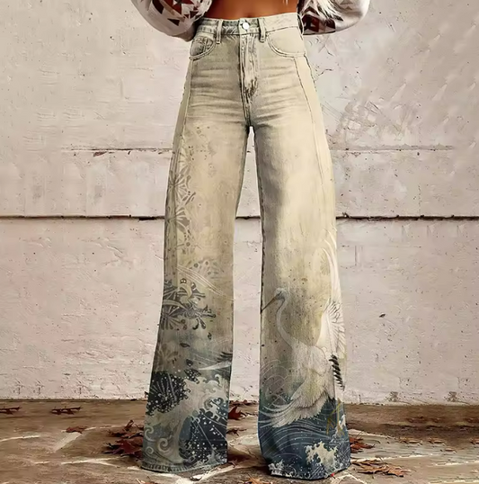 CLAIRE | Boho Trousers in Japanese Style