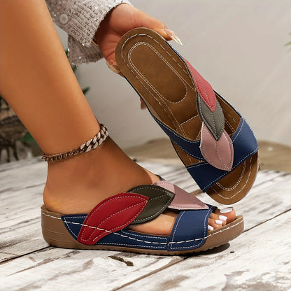 Clara™ – Slip-In-Sandalen mit Blattmuster für Damen