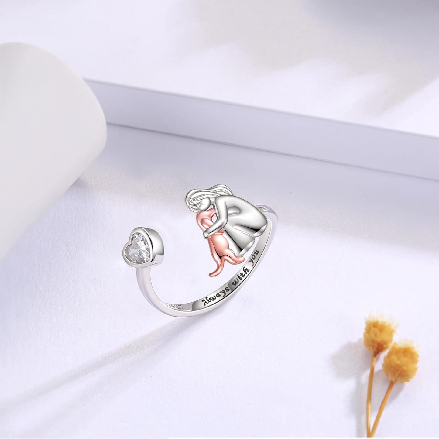Anne™ | Dog Icon Ring (Pink)