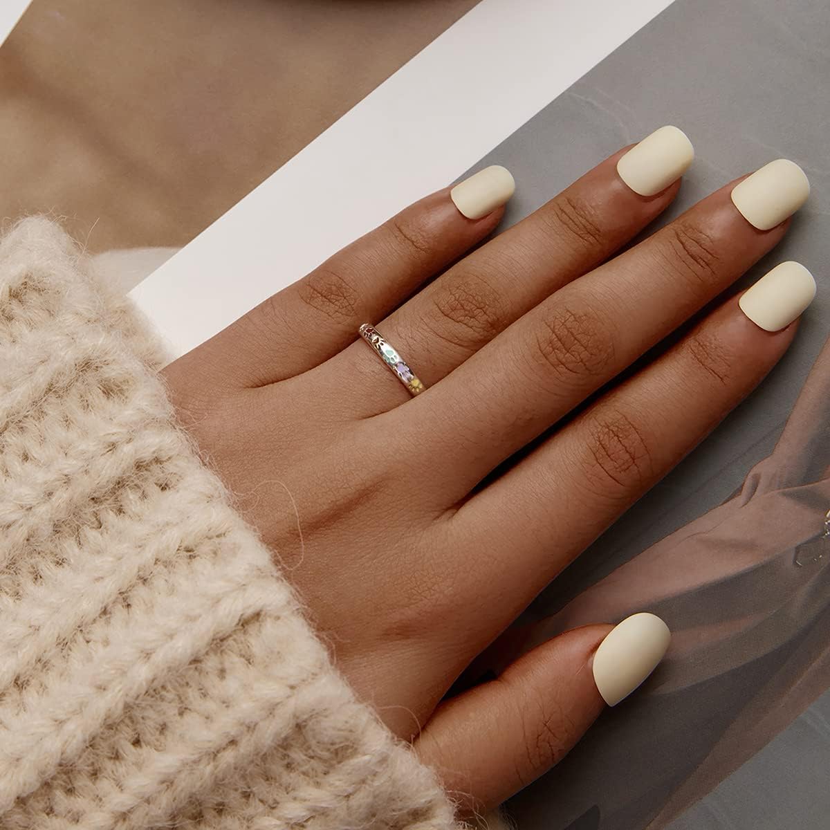 Ilduara™ | Silberring mit Fingerabdruck