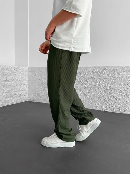 Gerippte Hose mit entspannter Passform