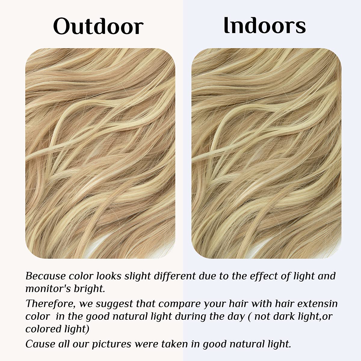 Dunkelblonde Haarverlängerungen