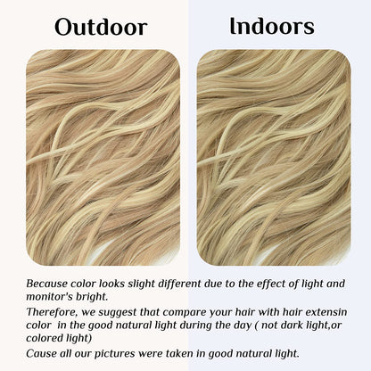 Dunkelblonde Haarverlängerungen