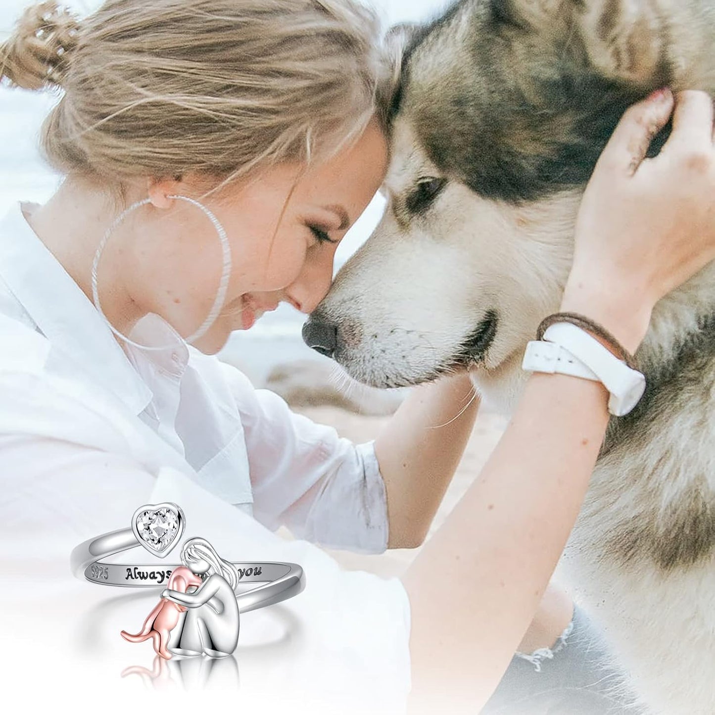 Anne™ | Dog Icon Ring (Pink)