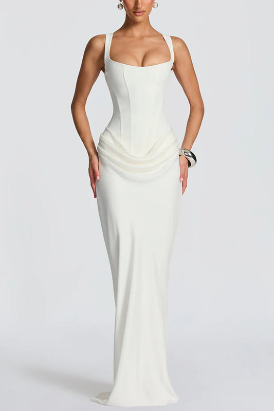 Leonor | Square Neck Maxi Dress