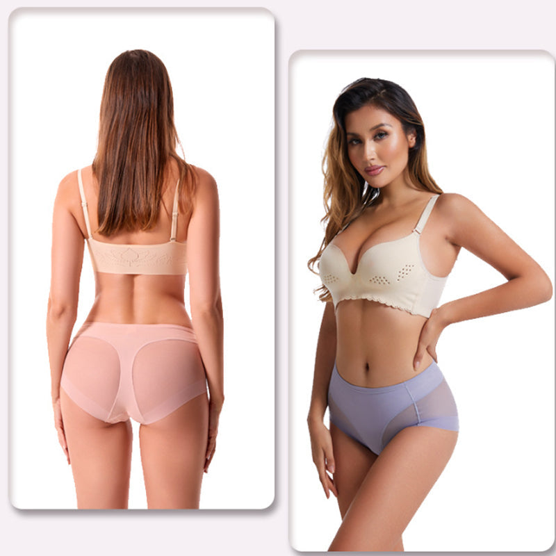 💞Nahtloses Shaping-Höschen aus Eisseide mit hoher Taille👙